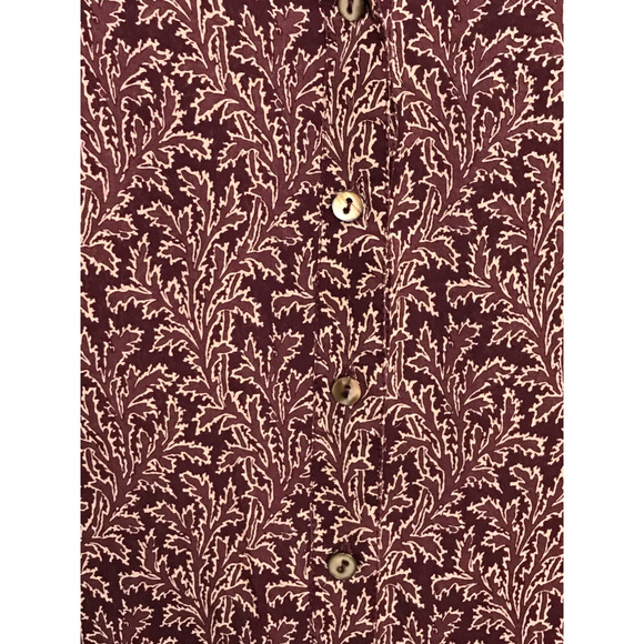 Soft Surroundings Size Large Purple Button Front 100% Silk Top Bell Sleeve Boho - Picture 5 of 12